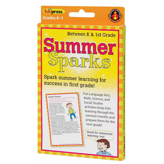 Summer Sparks Activity Cards, Between K and Grade 1