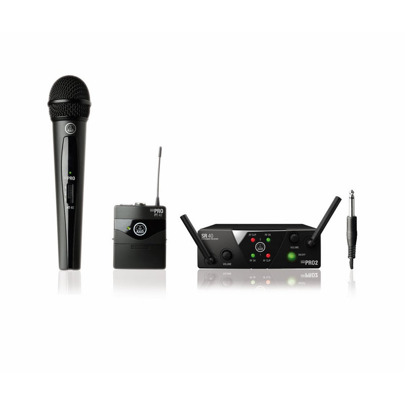 AKG WMS40 Mini Dual Vocal Handheld/Instrument Wireless Microphone System