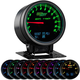 3in1 Black Face Pyrometer, Digital Boost, and Pressure Gauge