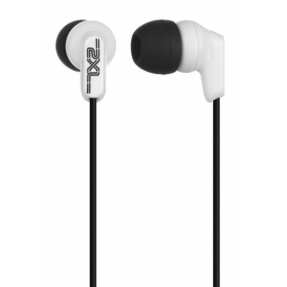2XL Whip In-Ear Headphone with Ambient Chatter Reduction and Hands-Free Mic X2WHFY-819 (White)