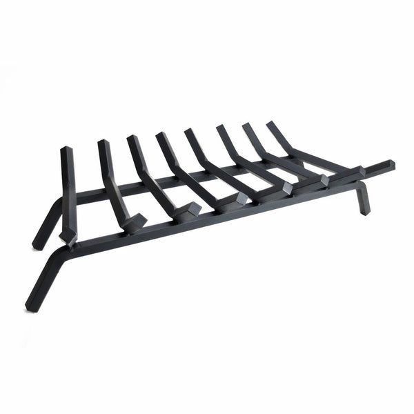 Pleasant Hearth 3/4" Premium Solid Steel Fireplace Grates, Black, 30-Inch