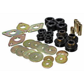 Energy Suspension 8.4109G Body Mount Set Black Performance Polyurethane Body Mount Set