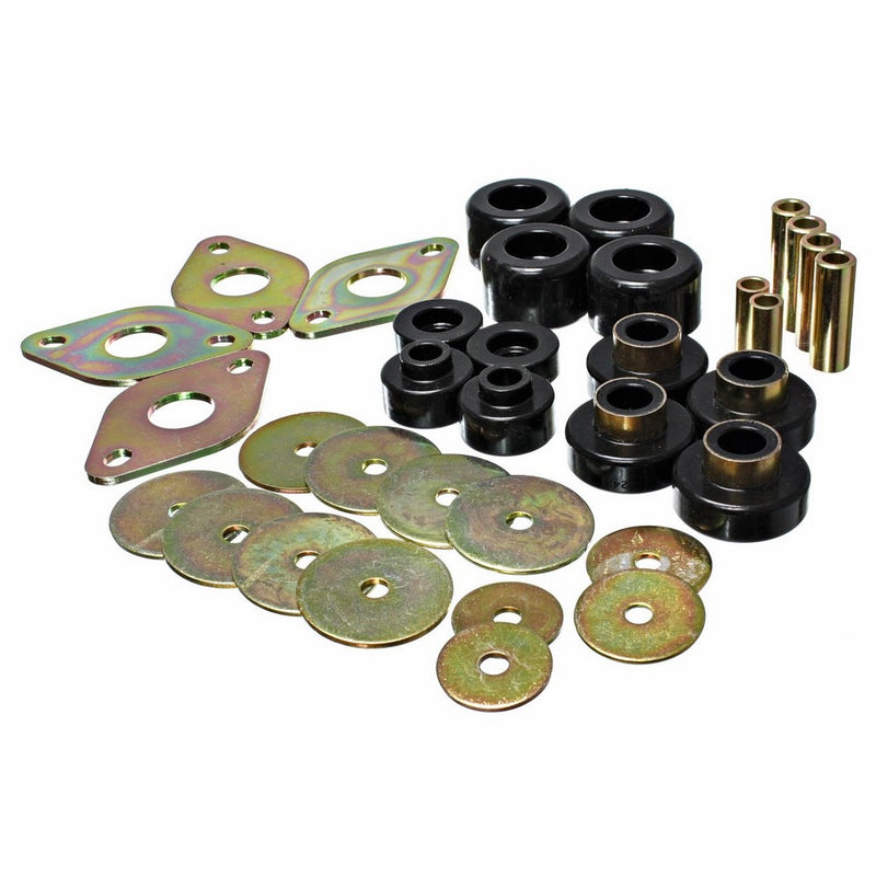 Energy Suspension 8.4109G Body Mount Set Black Performance Polyurethane Body Mount Set
