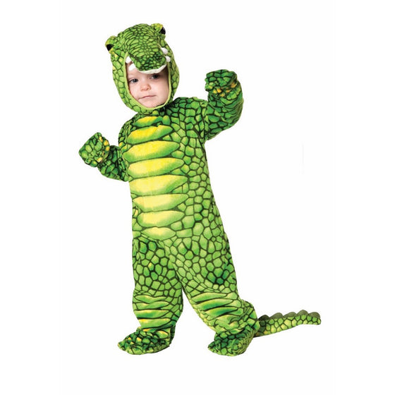 Underwraps Costumes Baby's Alligator Costume Jumpsuit, Green/Black, Small