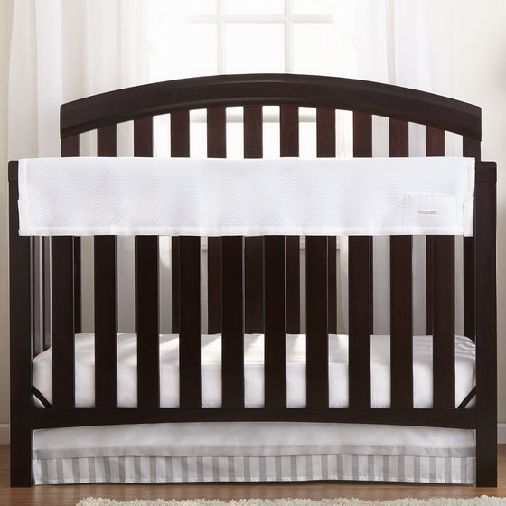 BreathableBaby Railguard Crib Rail Cover, White