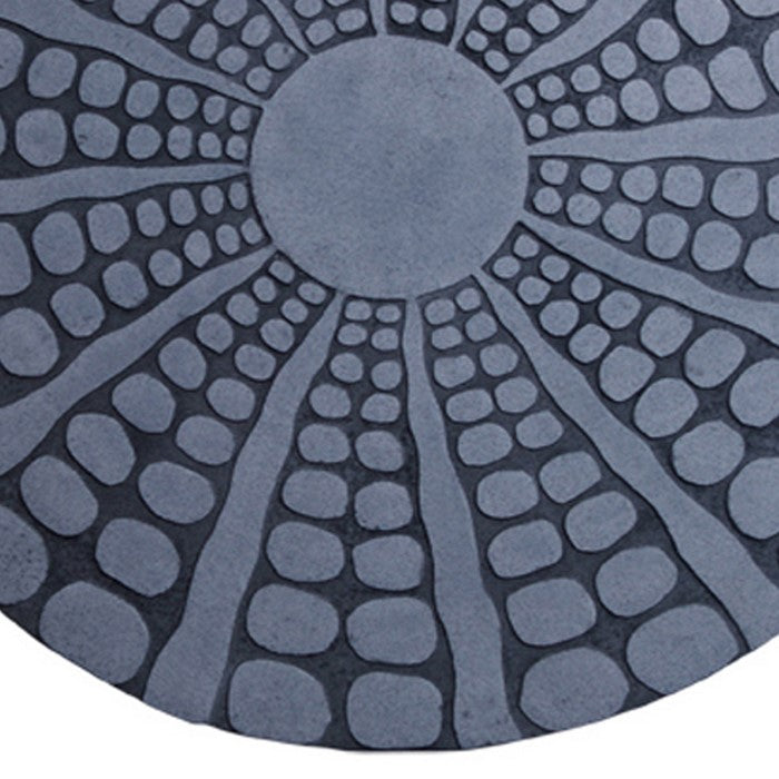 Round Shape Sandstone Wall Decor with Stardust Pebble, Small, Gray