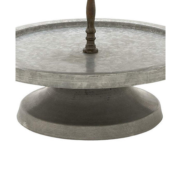 Amazingly Useful Metal 2 Tier Tray Stand