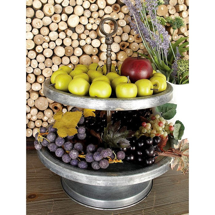 Amazingly Useful Metal 2 Tier Tray Stand