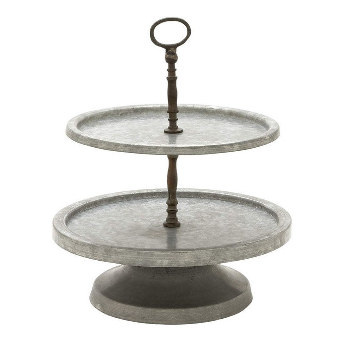 Amazingly Useful Metal 2 Tier Tray Stand