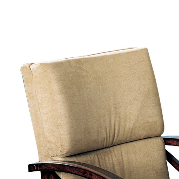 Upholstered Arm Game Chair , Brown