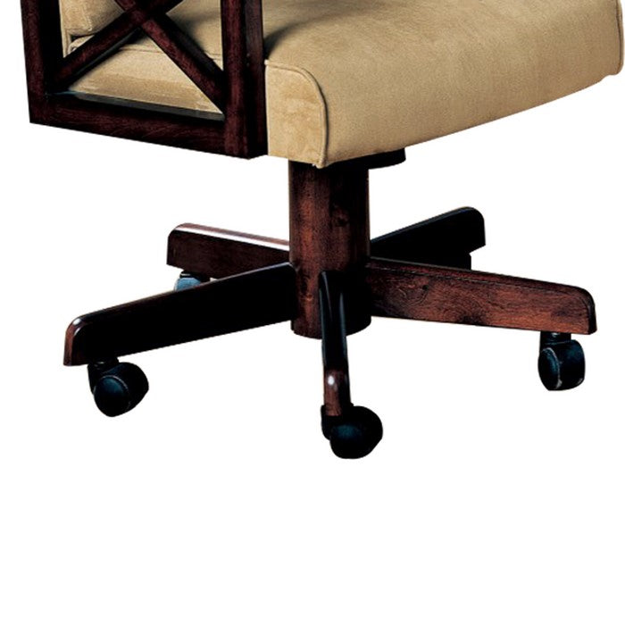 Upholstered Arm Game Chair , Brown