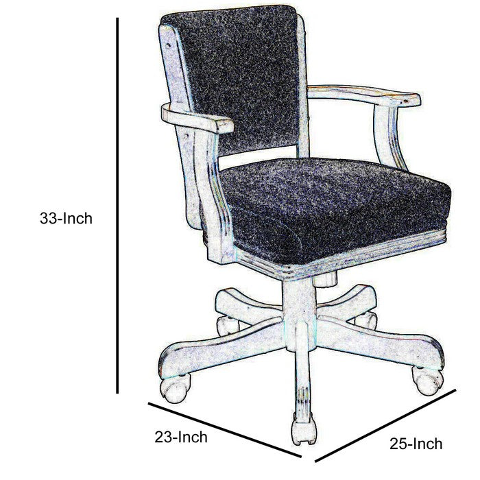 Cozy Upholstered Arm Game Chair, Brown