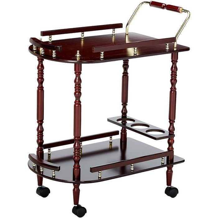 2-Tier Serving Cart, Brown