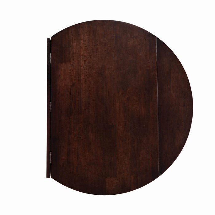 Transitional Style 3 Piece Wooden Dining Table and Chair Set, Brown