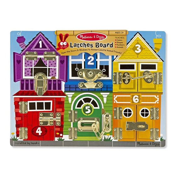 Melissa & Doug Latches Wooden Activity Board