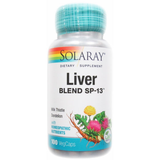 Solaray Liver Blend SP-13 - 100 Capsules