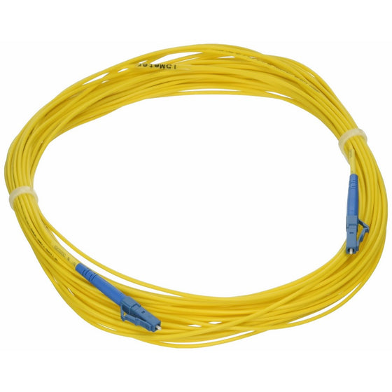 C2G/Cables to Go 34705 LC/LC Simplex 9/125 Single-Mode Fiber Patch Cable (15 Meters, Yellow)