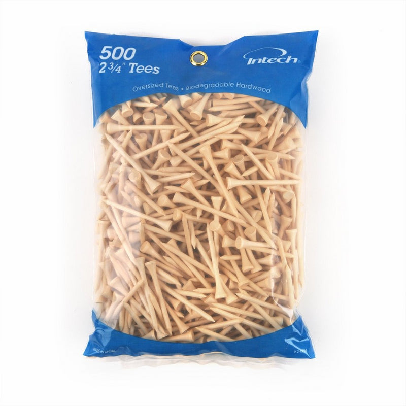 Intech 500 Pack 2 3/4-Inch Natural Tees
