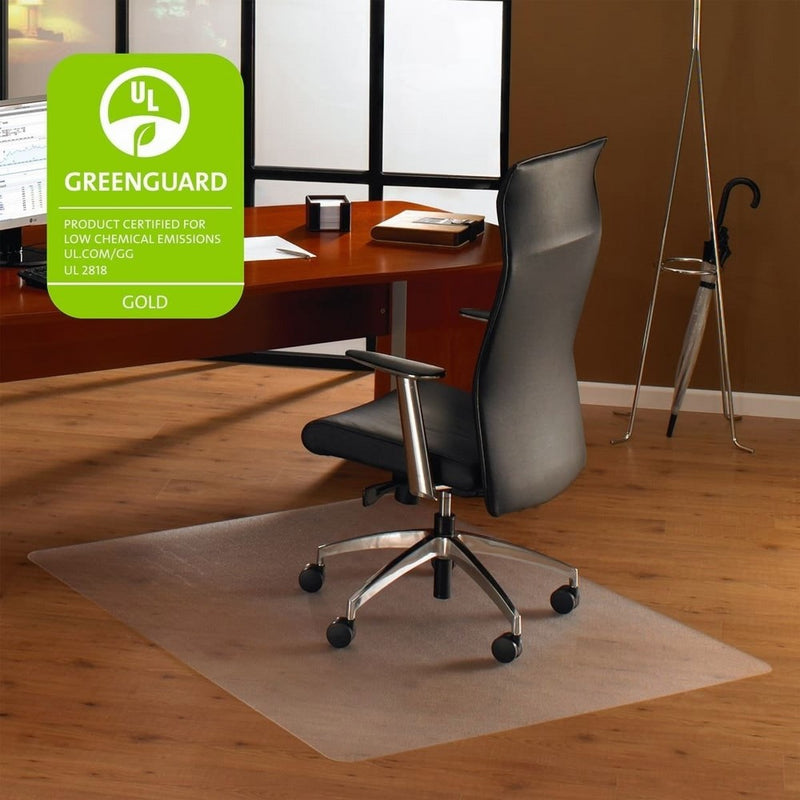 Floortex ER1215219ER Cleartex Ultimat Polycarbonate Chair Mat for Hard Floors, 48 x 60, Clear