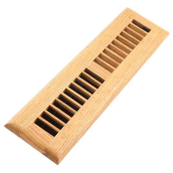 Accord AOFROLL212 Floor Register with Oak Louvered, 2-Inch x 12-Inch(Duct Opening Measurements), Light Finish