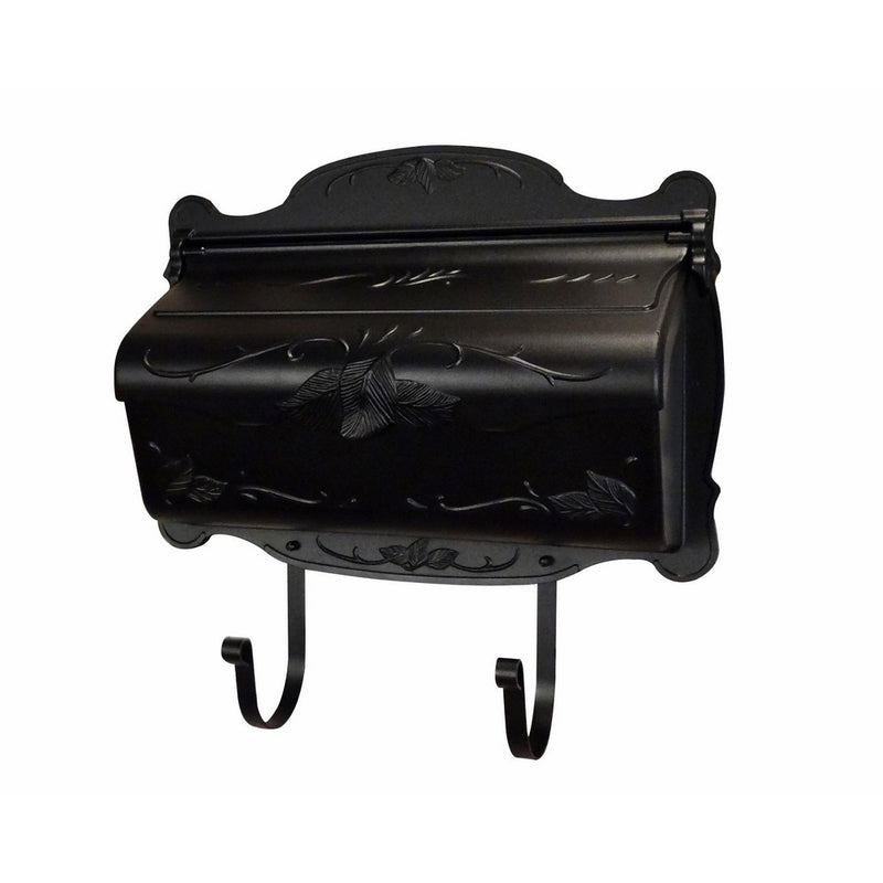 Special Lite Products SHF-1001-BLK Floral Horizontal Mailbox, Black