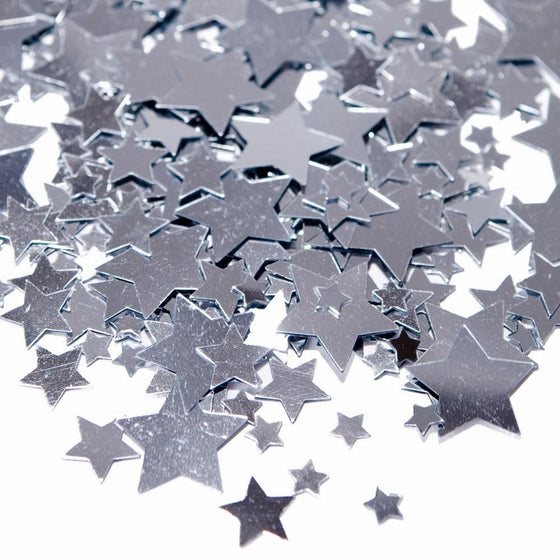 Silver Star Confetti