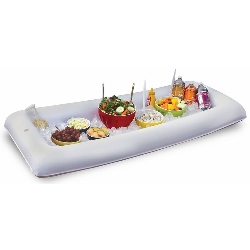 BigMouth Inc Inflatabuffet Portable/Inflatable Buffet and Salad Bar, White