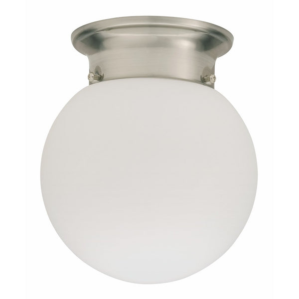 Lithonia Lighting 11981 BNP M4 Round 6-Inch Ceiling Globe, Brushed Nickel