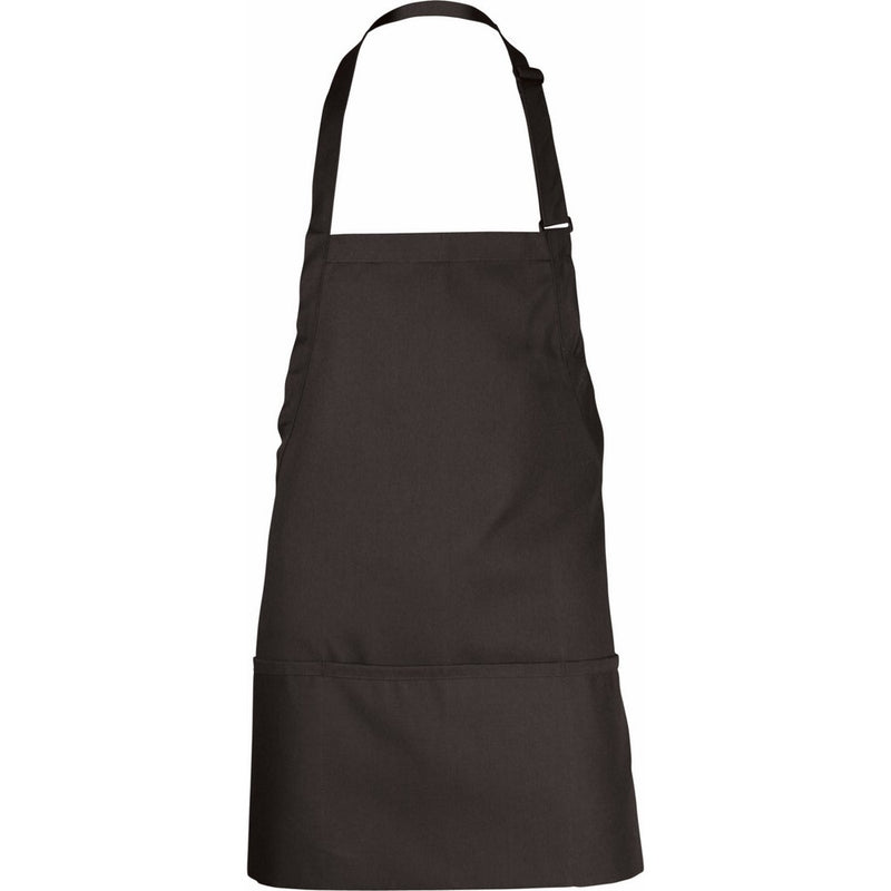 Chef Works Men's Three Pocket Apron, Black, 24-Inch Length by 28-Inch Width