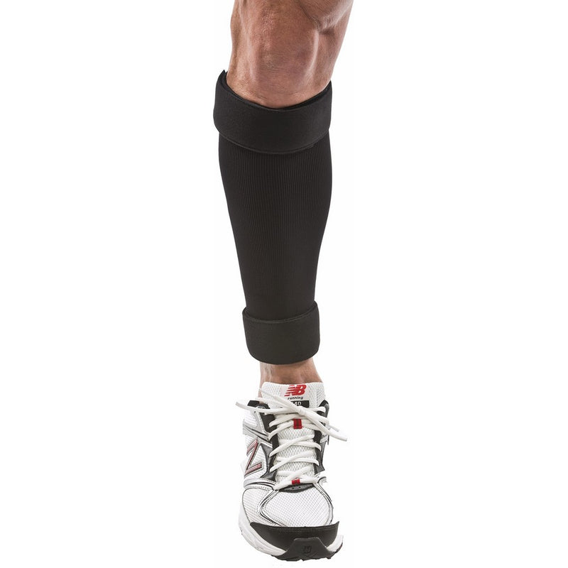 Cho-Pat Shin Splint - Compression Sleeve Delivers Support, Reduces Pain, and Enhances Recovery - Designed by Medical Professionals (Black, Medium 11"-16")