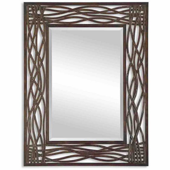 Uttermost Dorigrass Mirror 0.5 x 32 x 42", Mocha Brown