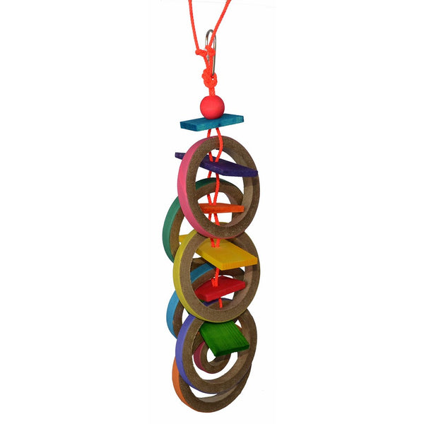 Super Bird Creations 18 by 4-Inch Olympic Rings Bird Toy, Large