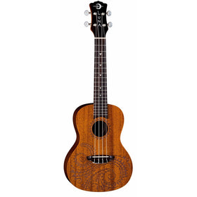 Luna Tattoo Concert Mahogany Ukulele with Gigbag