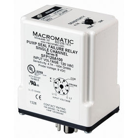 Pump Seal Failure Relay, SPDT, 8Pin, 120VAC