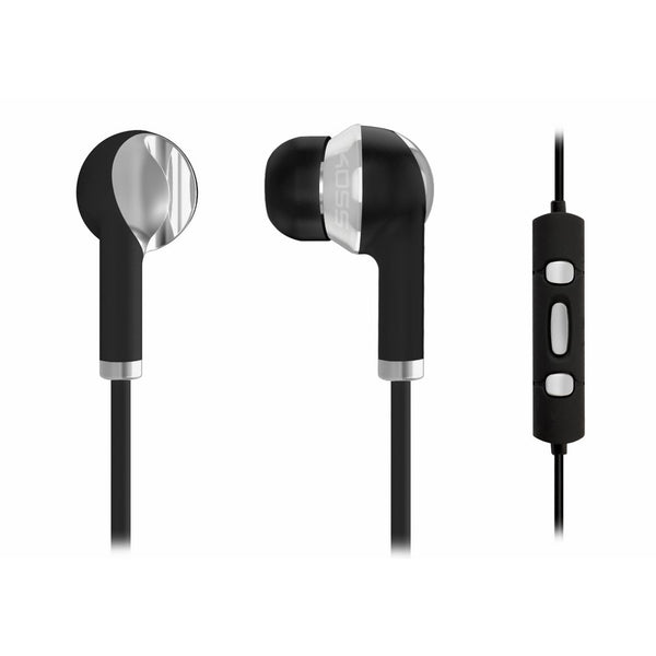 Koss iL200k KTC Aluminum Ear Buds with In-Line Controls for iPhone/iPad/iPod, Black