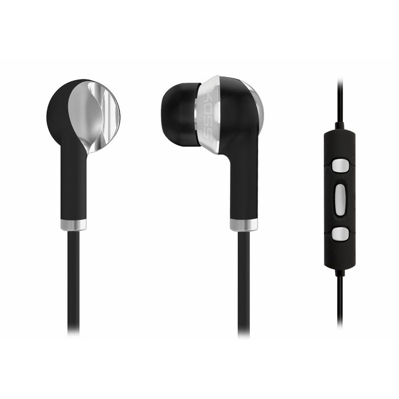 Koss iL200k KTC Aluminum Ear Buds with In-Line Controls for iPhone/iPad/iPod, Black