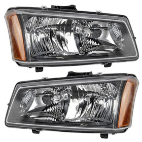Driver and Passenger Headlights Headlamps Replacement for Chevrolet Pickup Truck 10396913 10396912