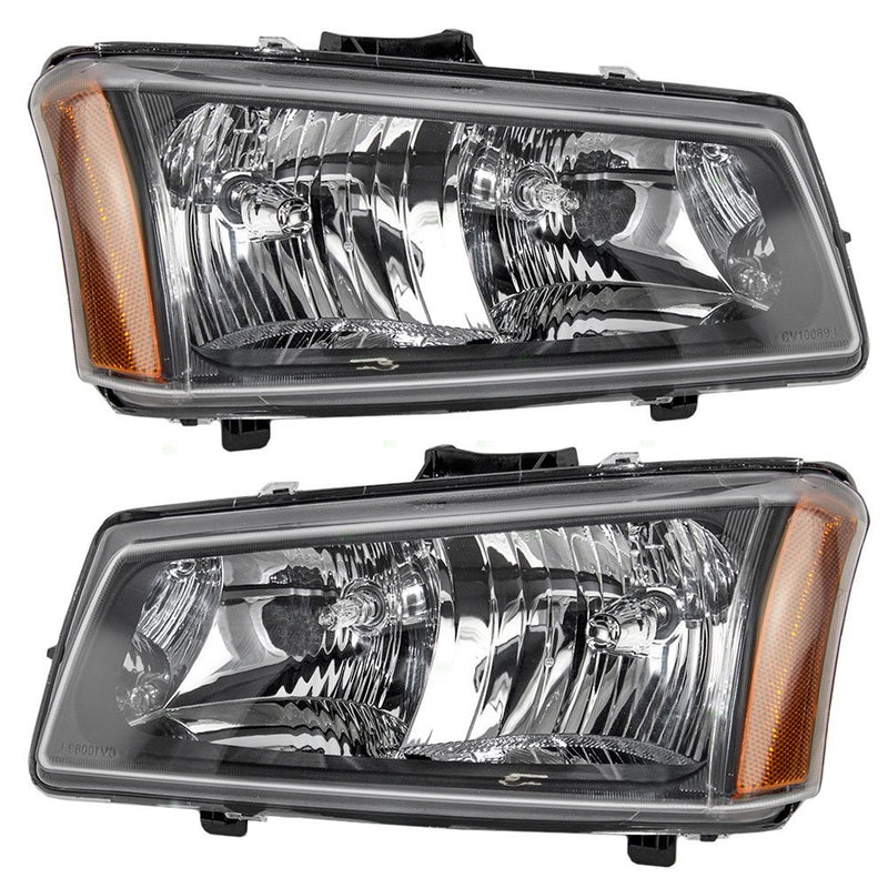 Driver and Passenger Headlights Headlamps Replacement for Chevrolet Pickup Truck 10396913 10396912