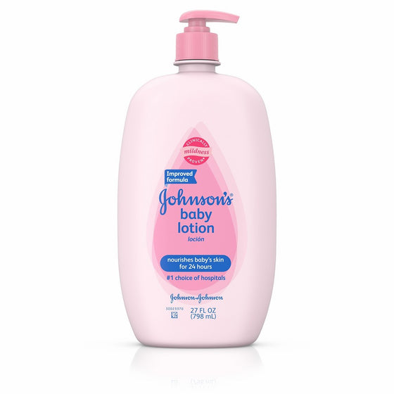 Johnson's Baby Lotion, Moisturizer For Sensitive Skin, 27 Fl. Oz.