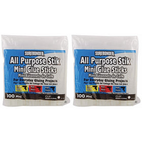 2-PACK-Surebonder DT-100 Made in the USA All Purpose Stik-Mini Glue Sticks-All Temperature-5/16"D, 4"L Hot Melt Glue Sticks