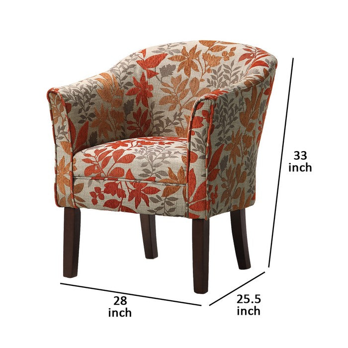 Colorfully Catchy Accent Chair, Multicolor