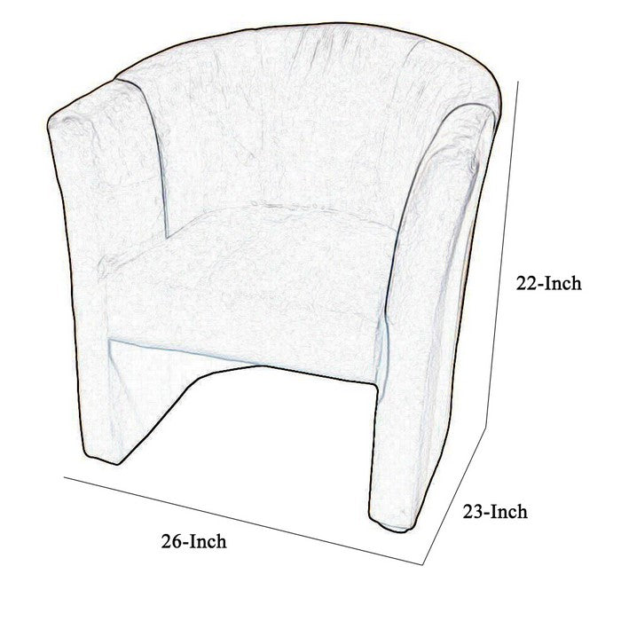Fabric Upholstered Metal Frame Folding Chair with Flared Arms, Brown