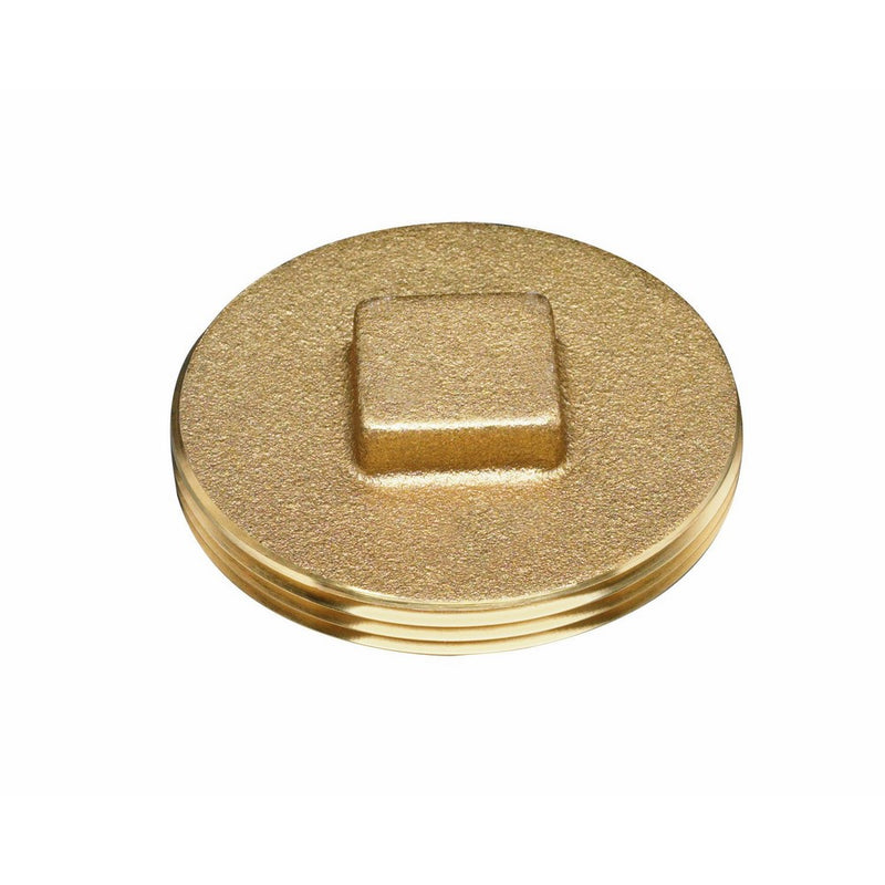 Oatey 42370 185 Brass Cleanout Plug, 2-Inch