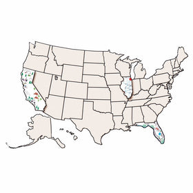 Roylco R-52027 USA Collage Map Grade Kindergarten to 1, 3" Height, 20.9" Wide, 15.5" Length