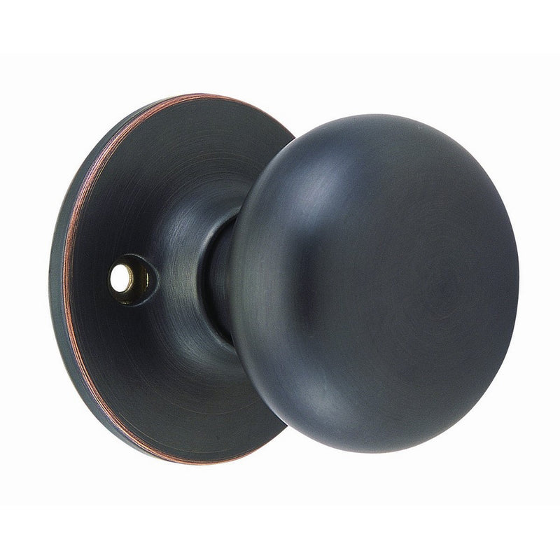 Design House 753434 Cambridge 2-Way Adjustable Dummy Door Knob, Oil Rubbed Bronze