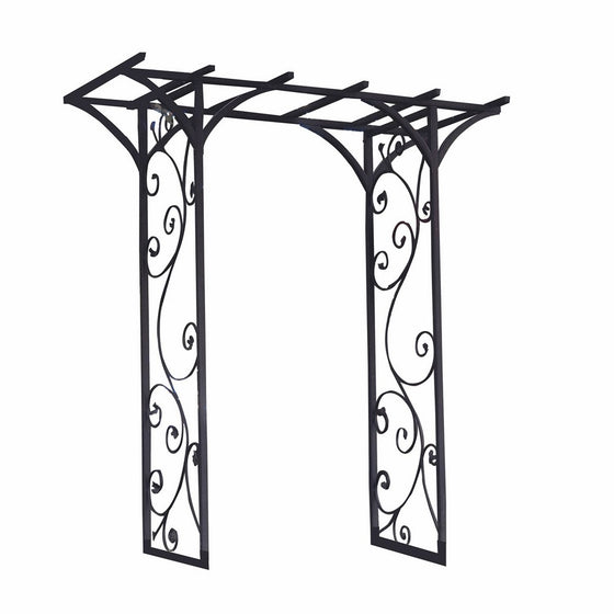 Panacea 89087 Black Garden Arbor 84 by76 by 26 Foot