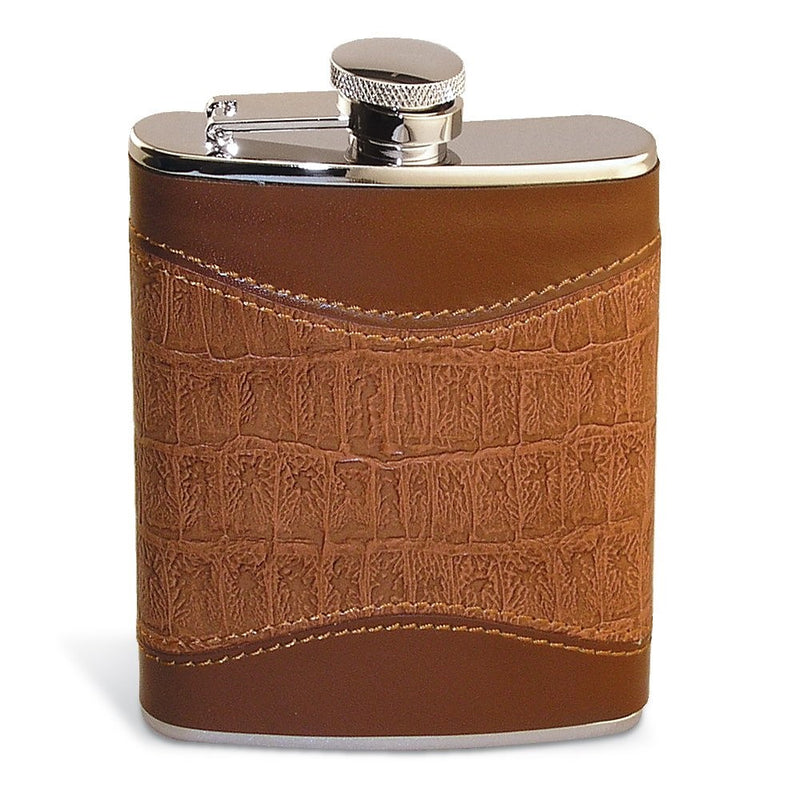 Epic Products Leather Hybrid Flask, 6-Ounce