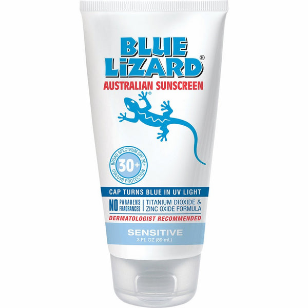 Blue Lizard Sunscreen Sensitive chemical frr, Fragrance free, SPF 30, 3fl.oz