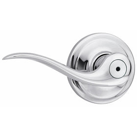 Kwikset Tustin Bed/Bath Lever in Polished Chrome