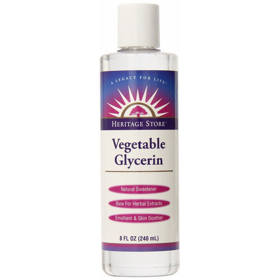 Heritage Store Vegetable Glycerin, 8 Ounce